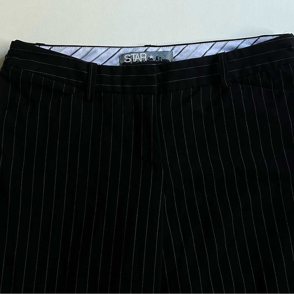 Star City Black and White Striped Trousers